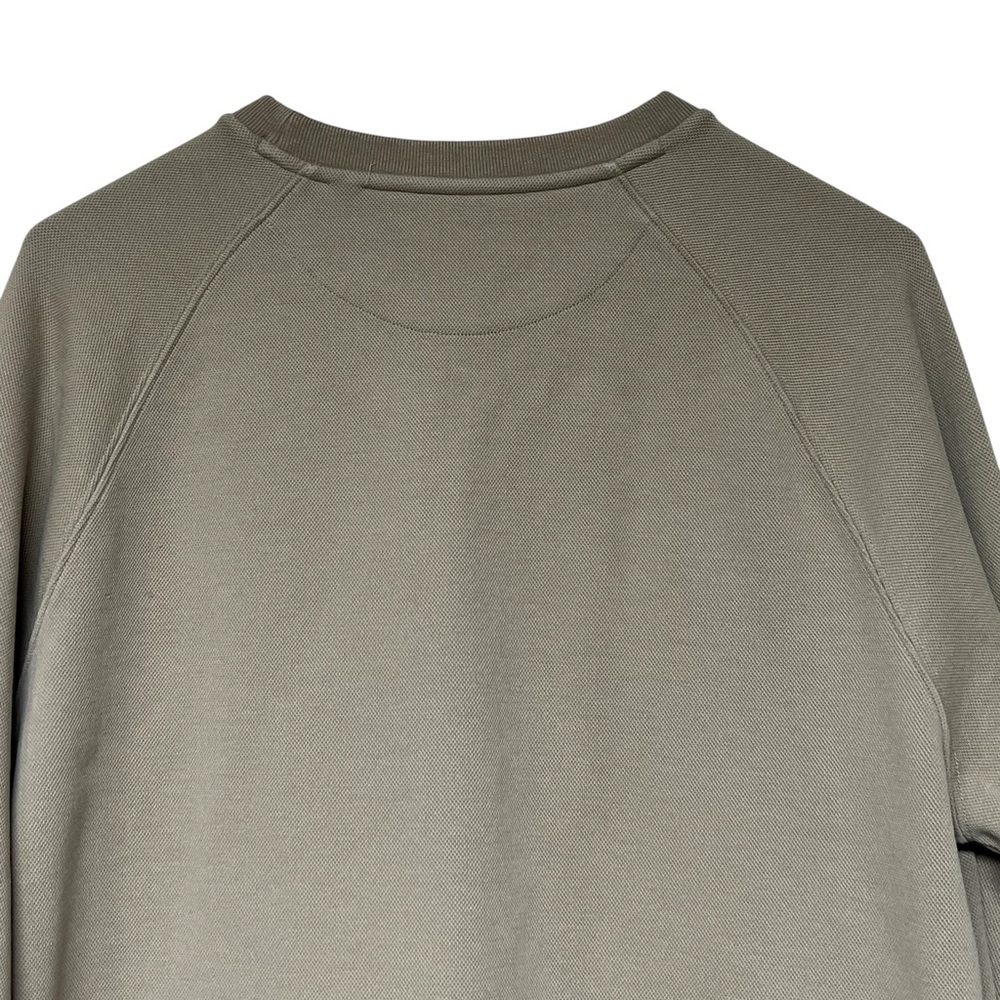 Lacoste Women’s Crewneck Sweatshirt in Beige with Green Logo - Picture 7 of 14